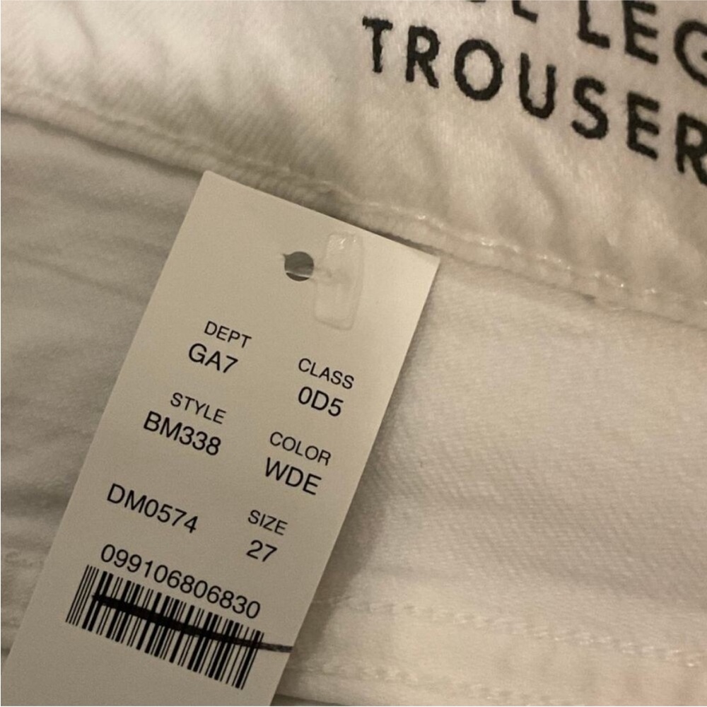 NWT J Crew Wide-leg denim trouser in white - Picture 6 of 8